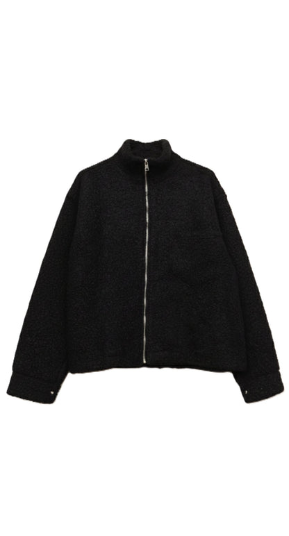 Stand Collar Wool Jacket