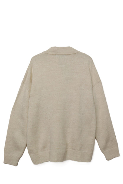 Knit Button-Front Sweater