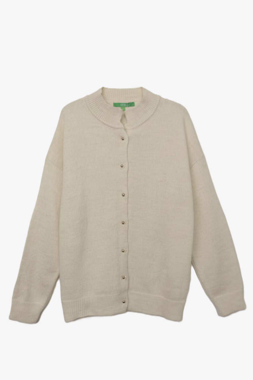 Knit Button-Front Sweater