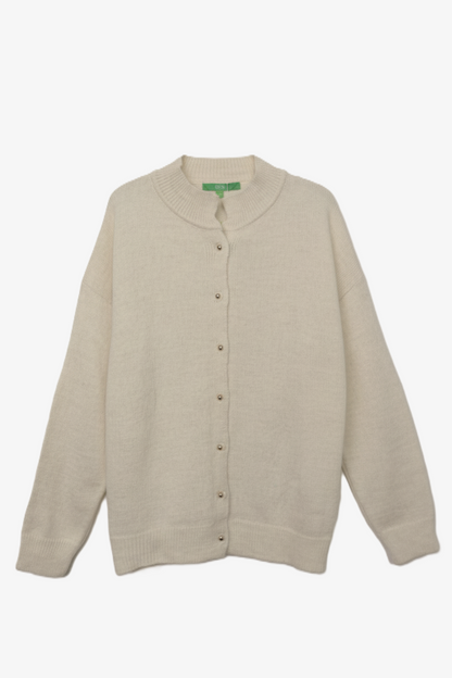 Knit Button-Front Sweater