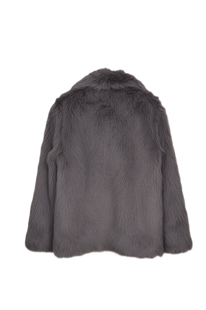 Shawl Neck Fur Jacket