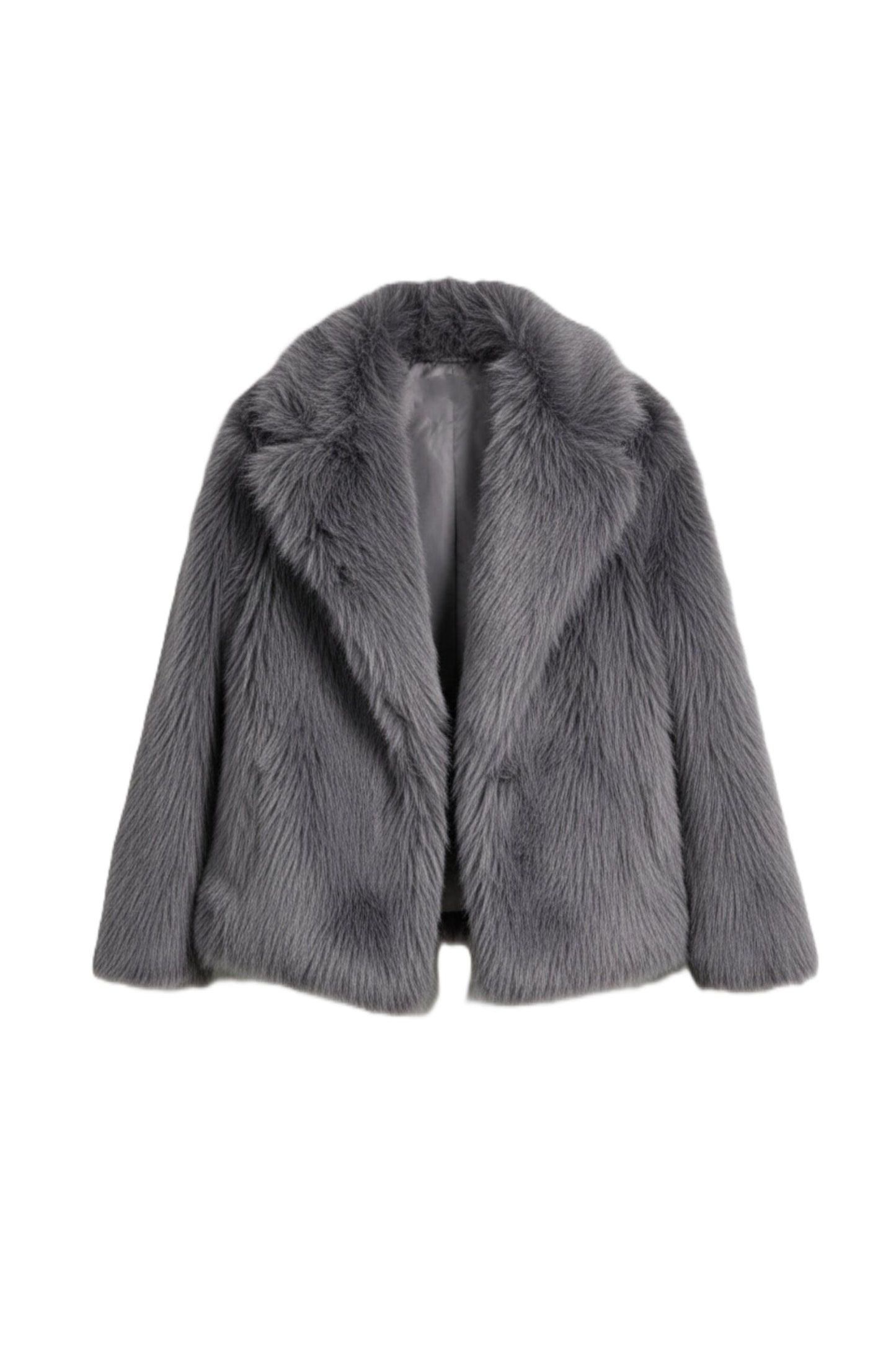 Shawl Neck Fur Jacket