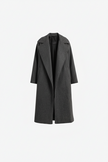 Notch Collar Midi Coat