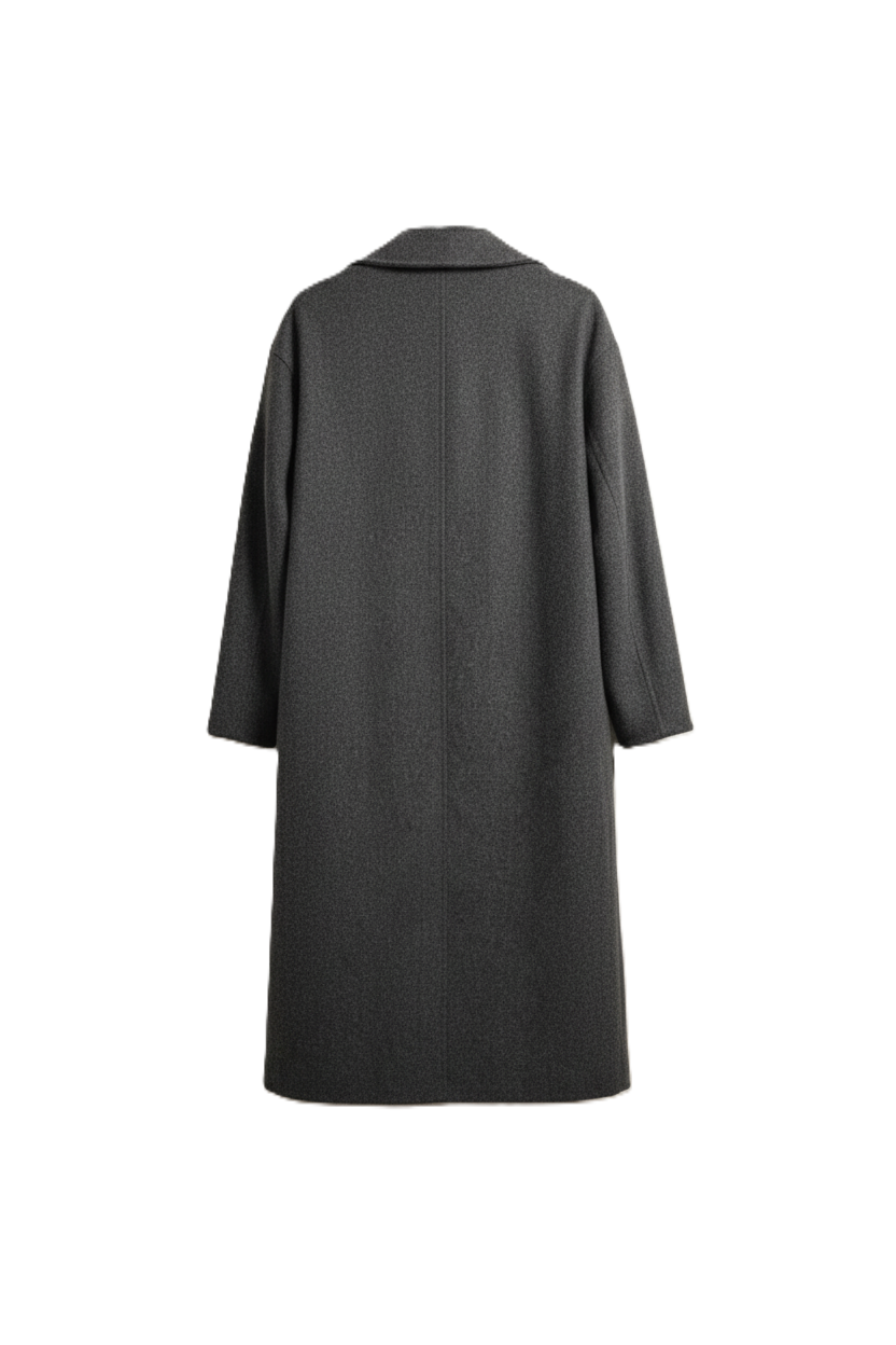 Notch Collar Midi Coat