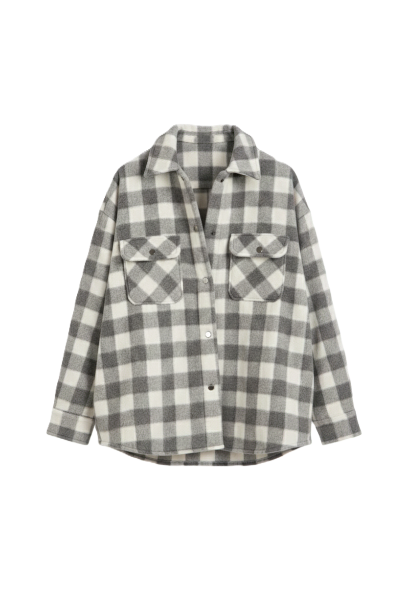 Plaid Buttoned Overshirt