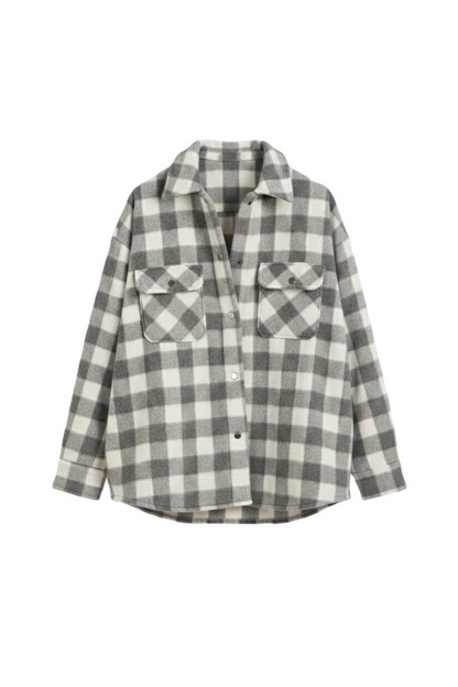 Plaid Buttoned Overshirt