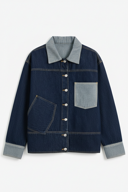 Two-Tone Denim Jacket