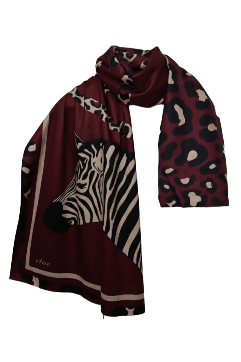 Lightweight Animal Print Scarf