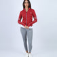 Red Athleisure Inspire Zip Jacket