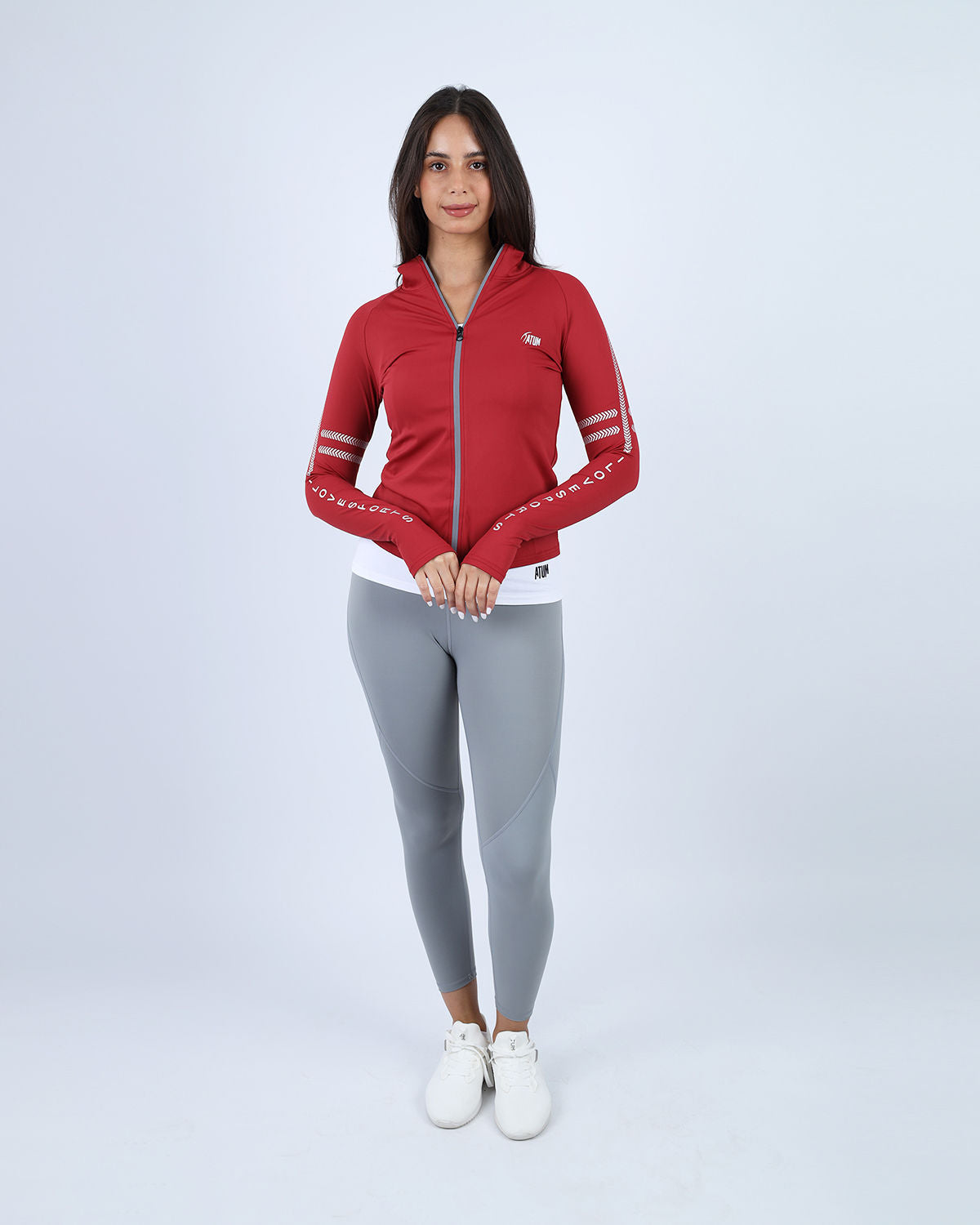 Red Athleisure Inspire Zip Jacket