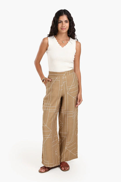 Seamless Zigzag V-Neck Top