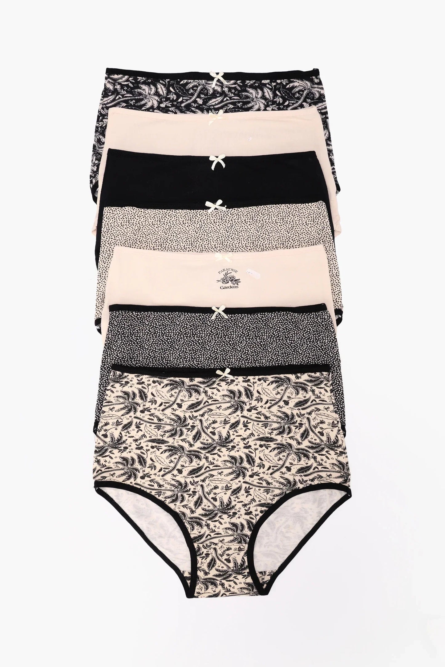 مجموعة من 7 سراويل داخلية كاملة ملونة