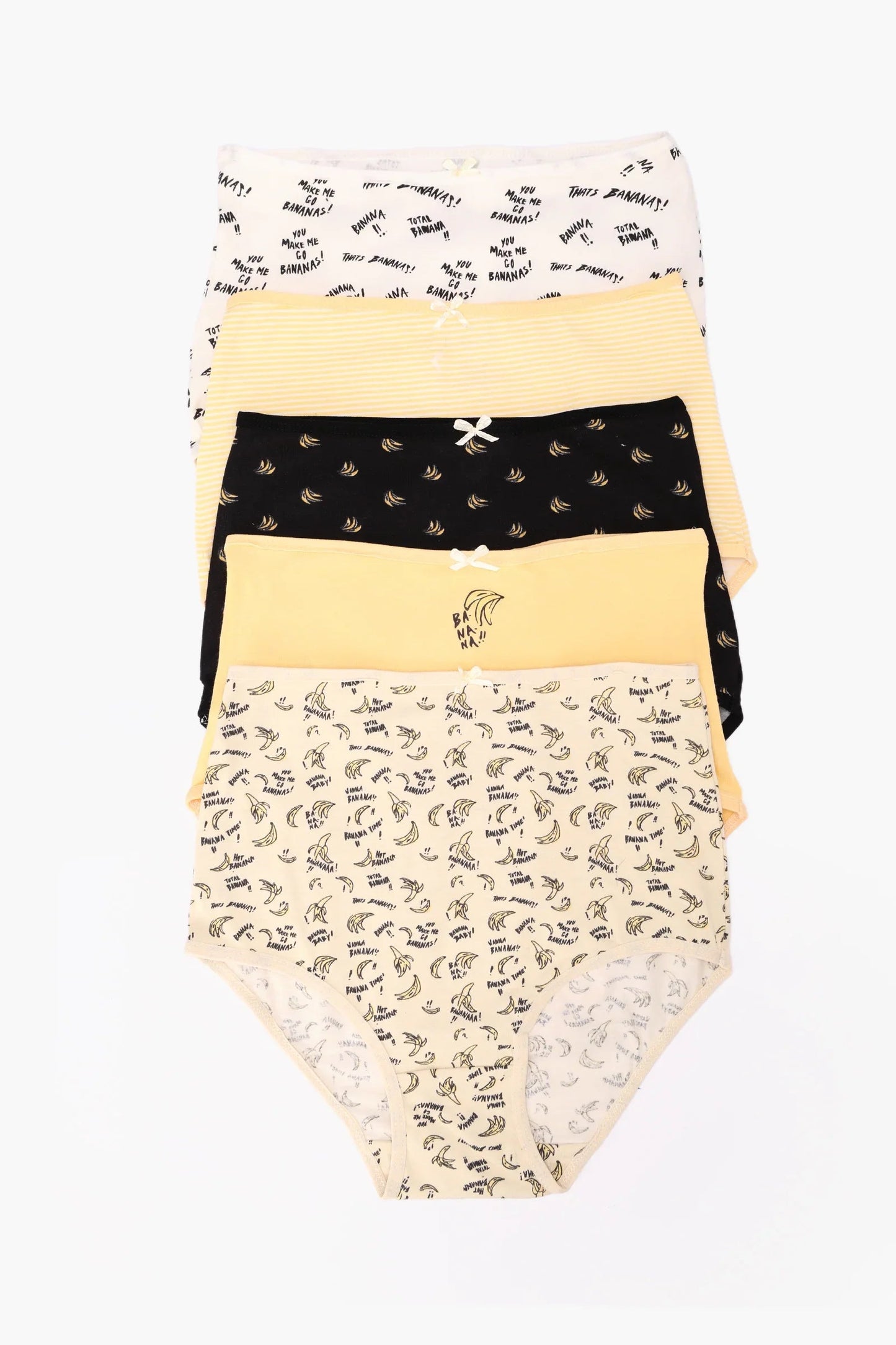 مجموعة من 5 سراويل داخلية كاملة ملونة