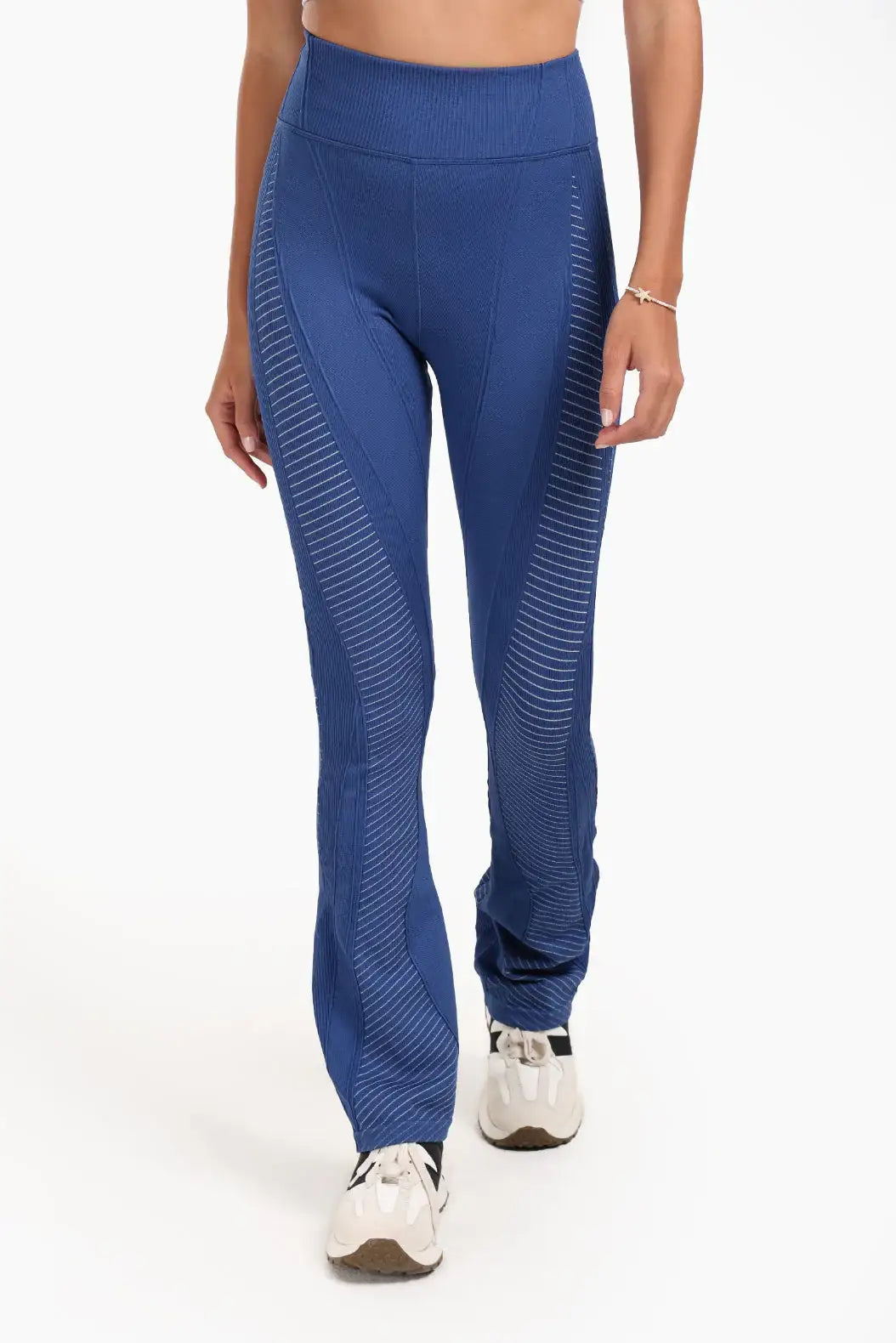 Textured High-Waist Sports Pants