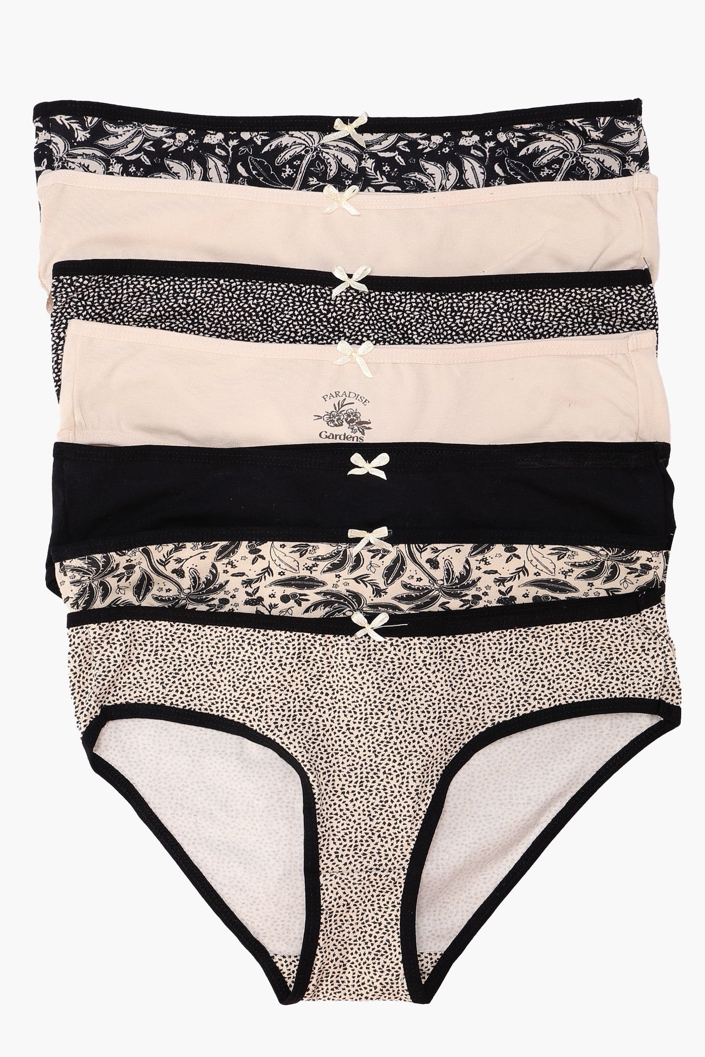 مجموعة من 7 سراويل بيكيني ملونة