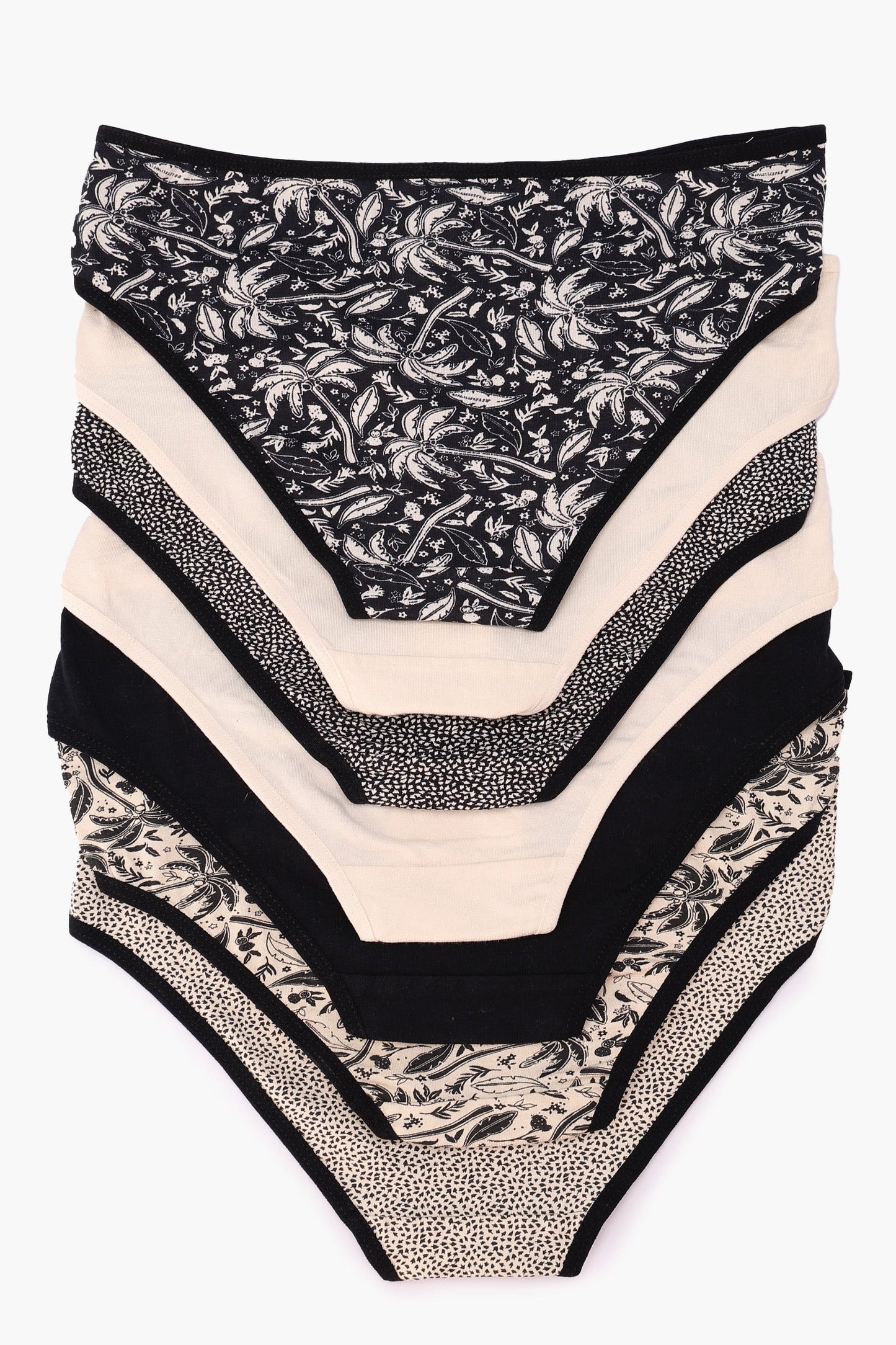 مجموعة من 7 سراويل بيكيني ملونة