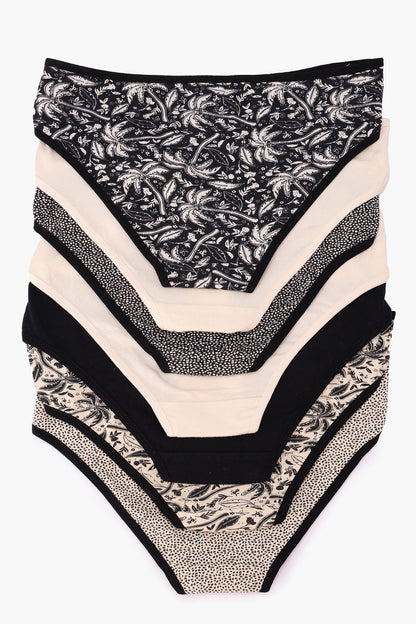 مجموعة من 7 سراويل بيكيني ملونة