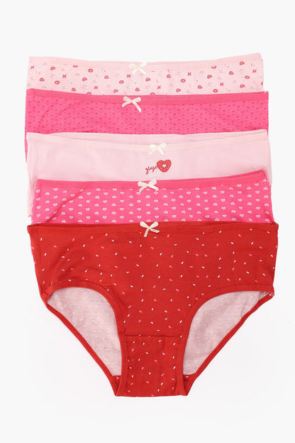 Pack of 5 Colored Brief Panties