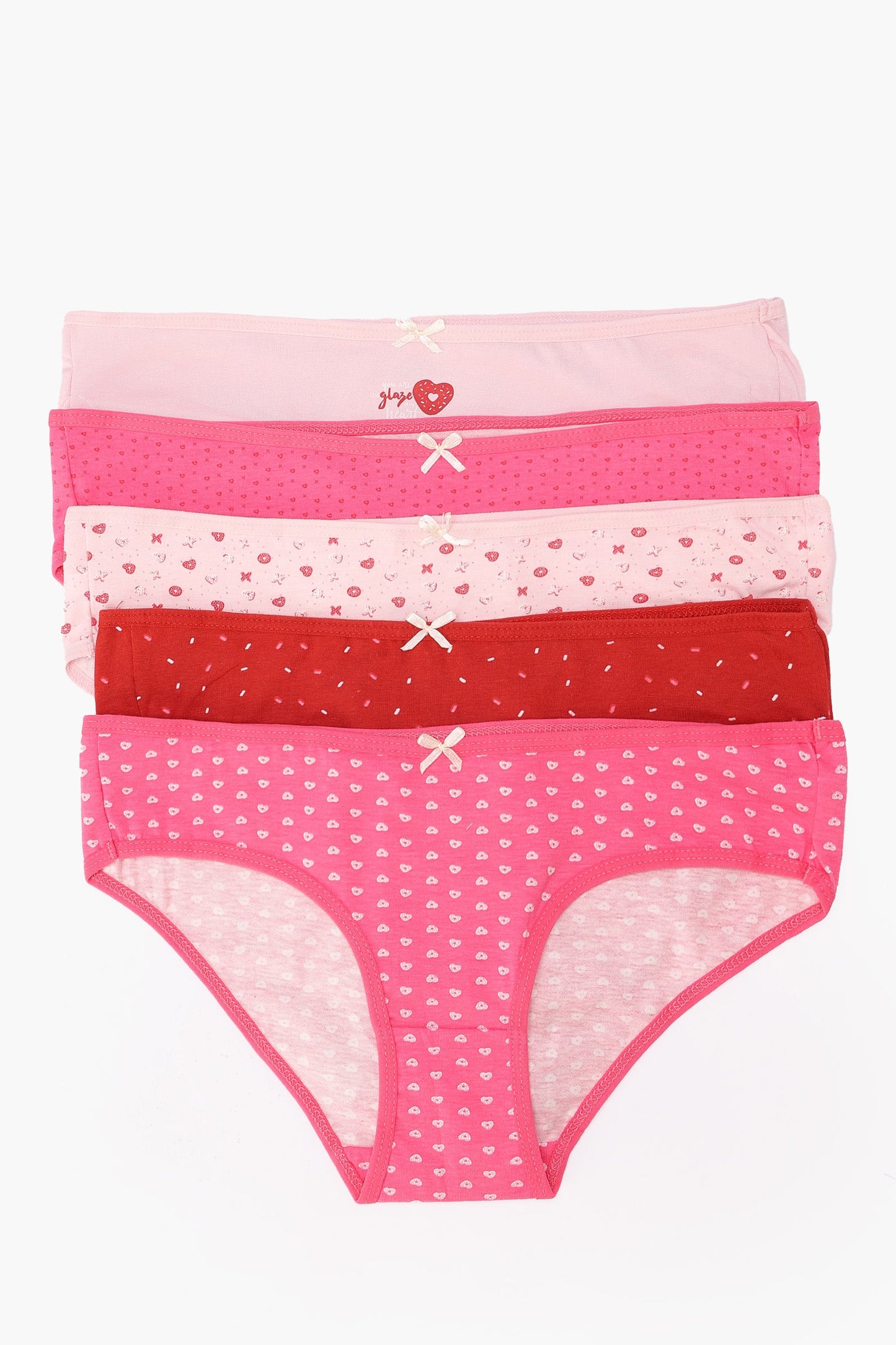 مجموعة من 5 سراويل بيكيني ملونة