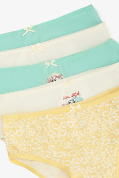 Pack of 5 Colored Brief Panties