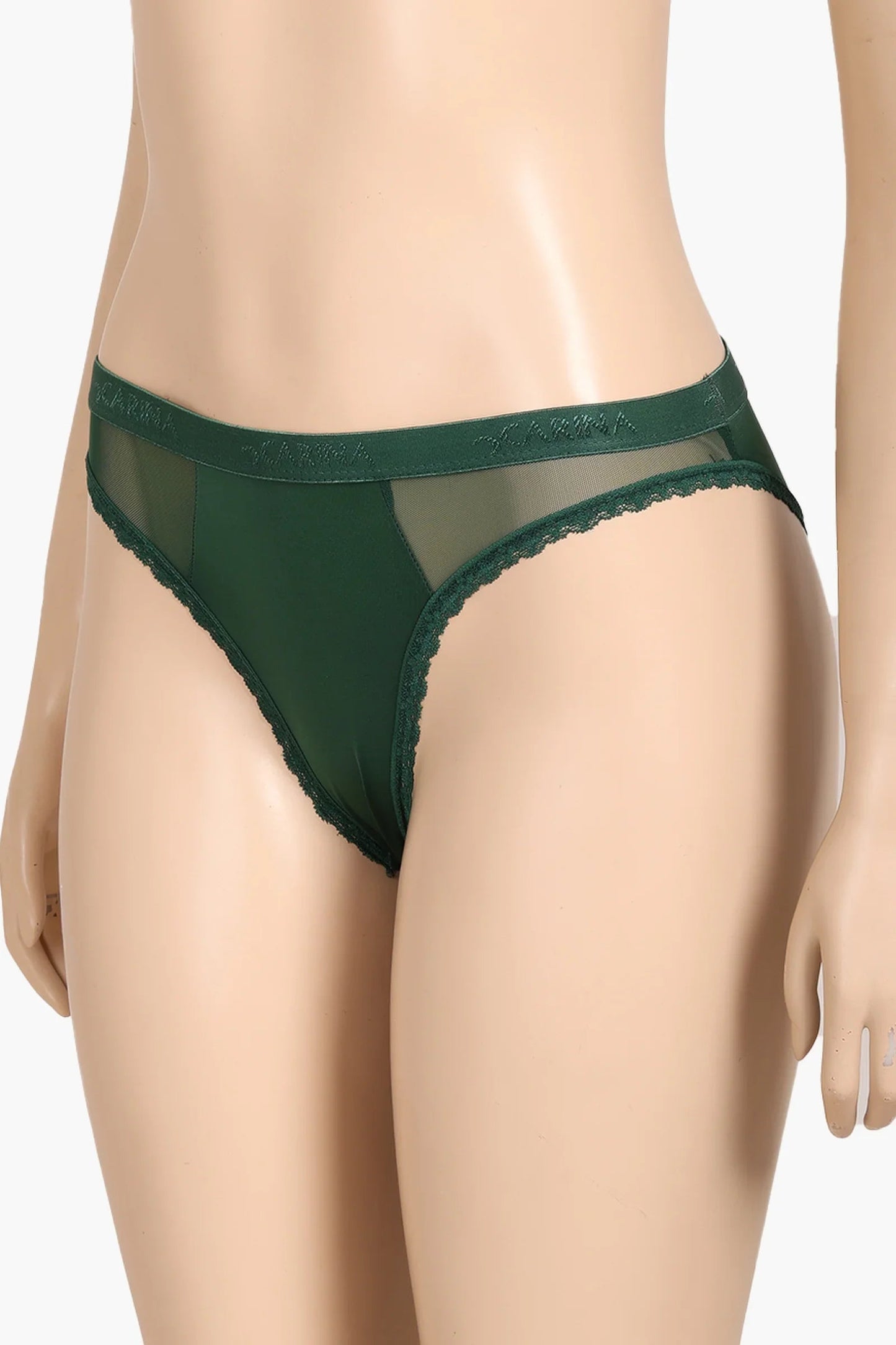 سروال داخلي بتفاصيل شبكية شفافة