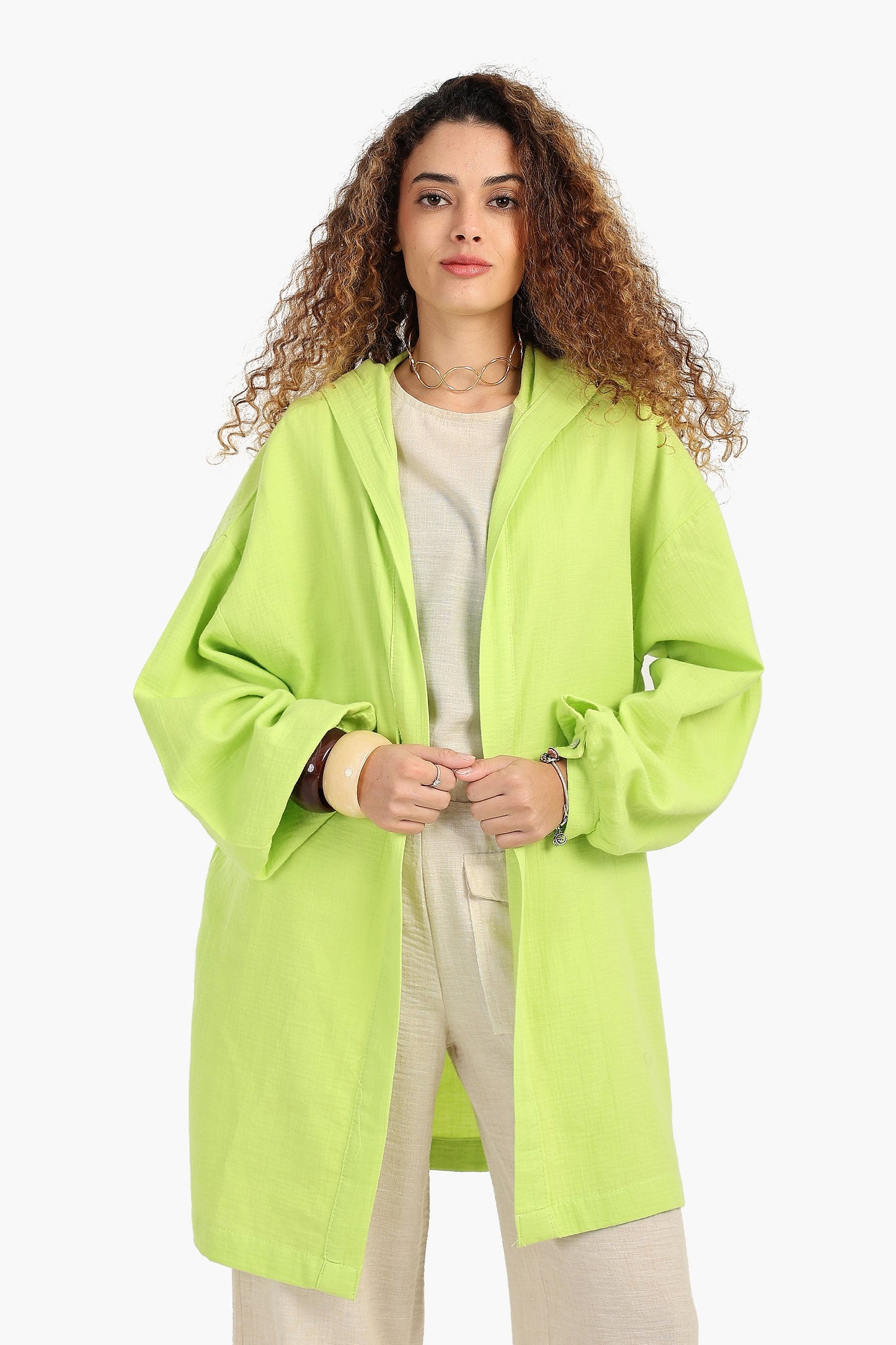 كارديجان صيفي بغطاء للرأس