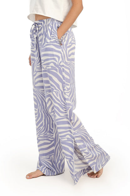 بنطلون بيجاما مع جيوب جانبية