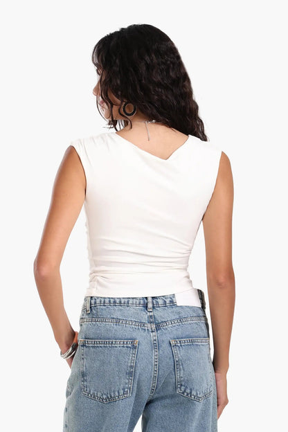 Boat Neck Slim Fit Top