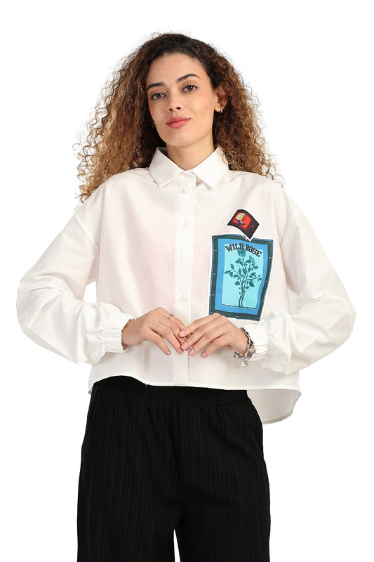 قميص قطني مطبوع