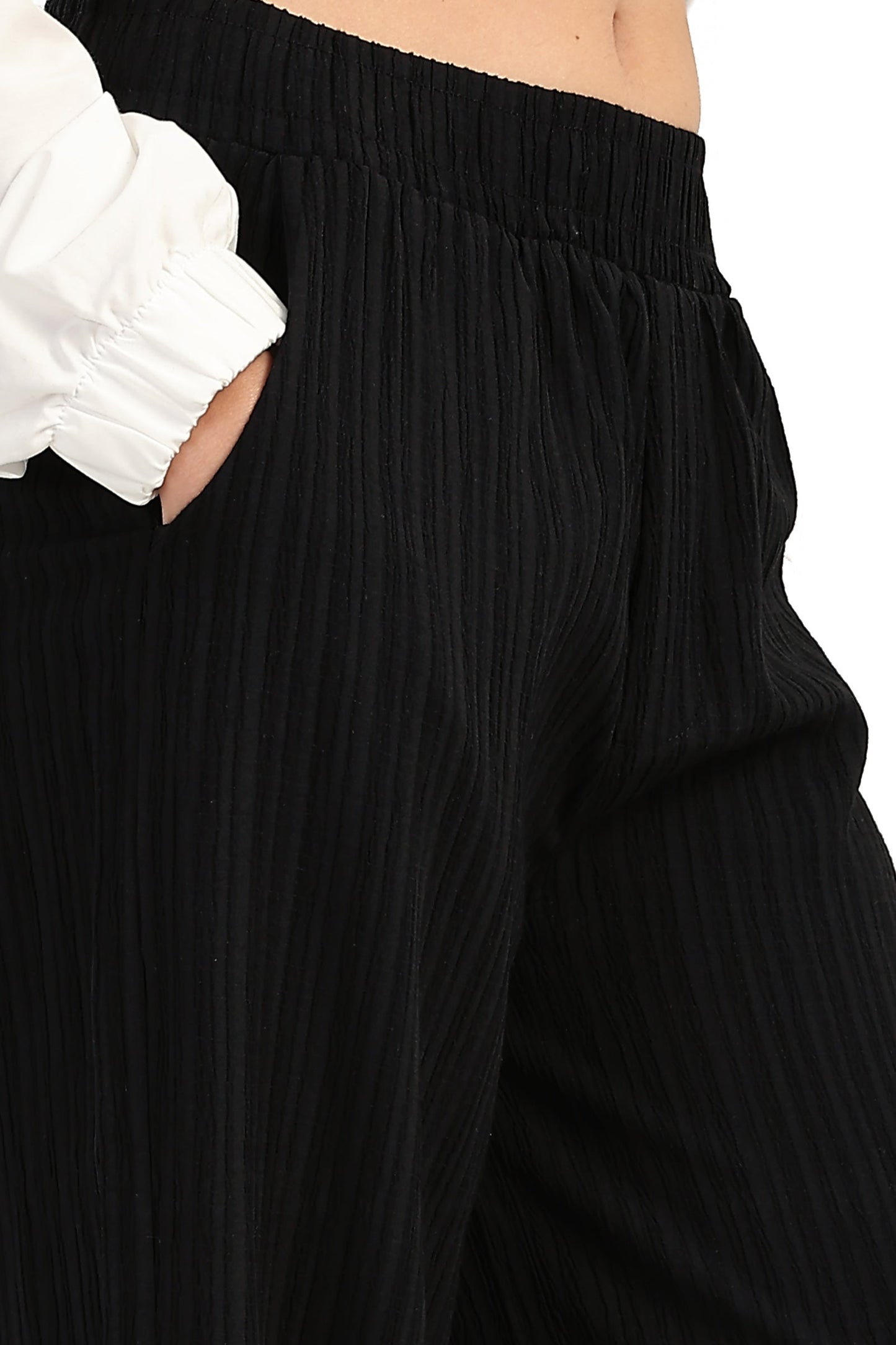 بنطلون مريح بنقش ذاتي