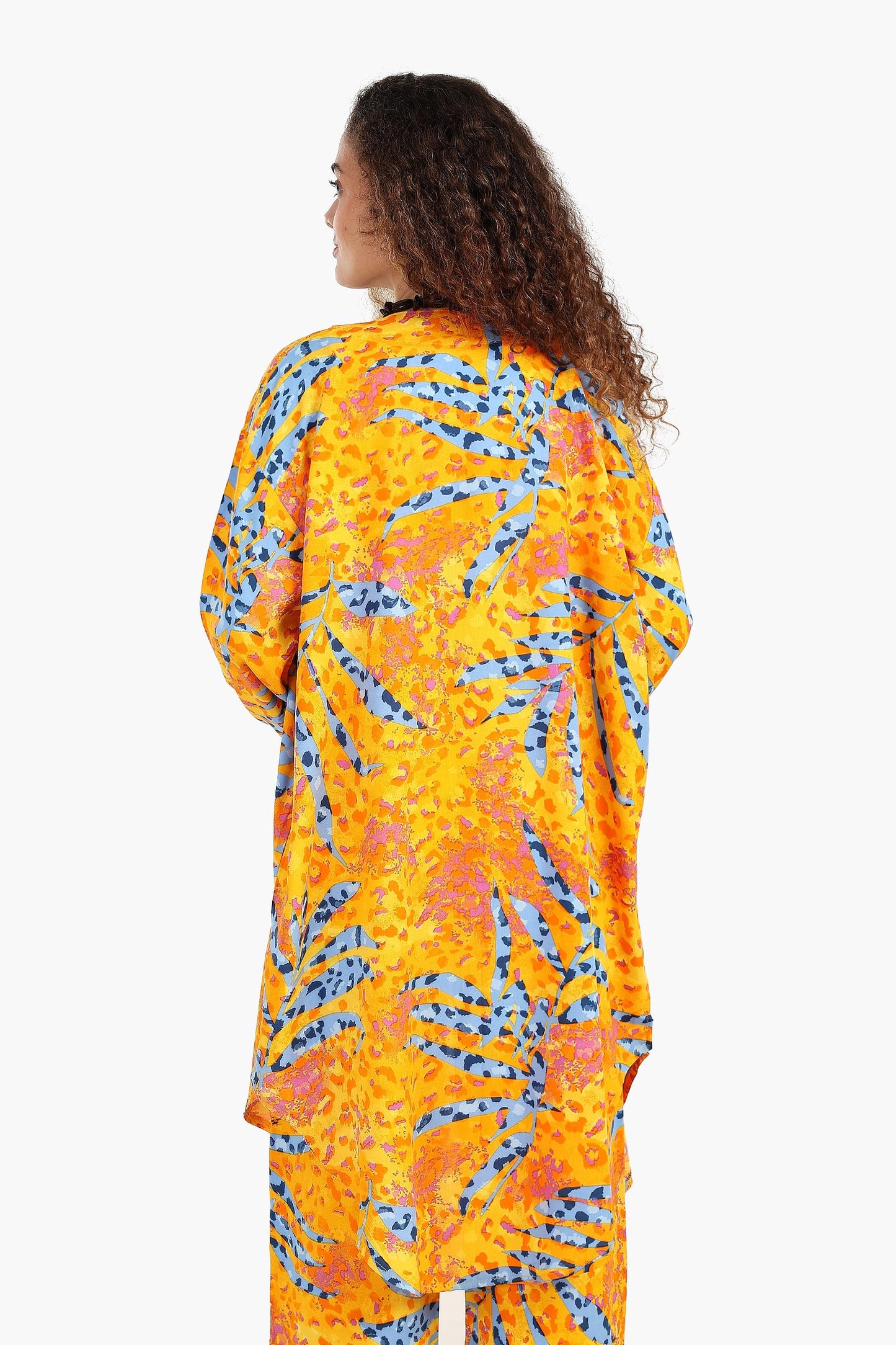 كارديجان مطبوع بفتحات جانبية