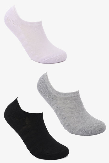 No Show Cotton Socks - 3 Pairs