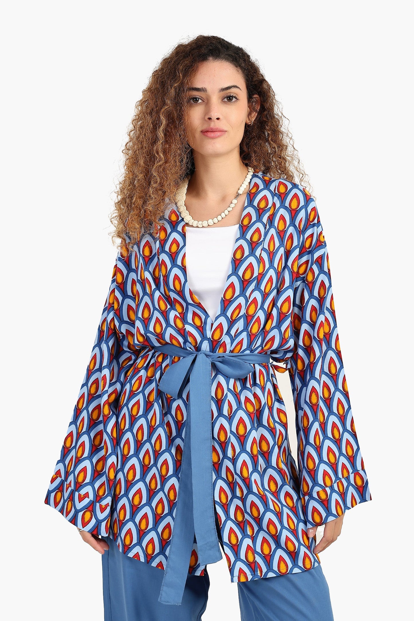 Peacock Pattern Kimono