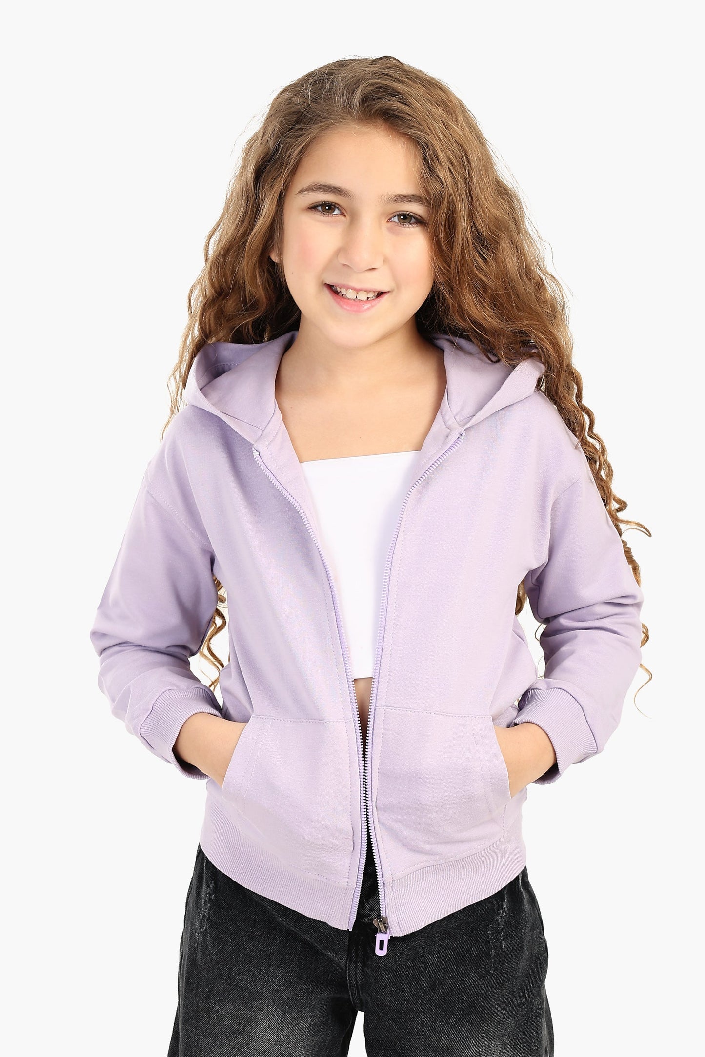 Hooded Zip-Up Sweatshirt for Girls