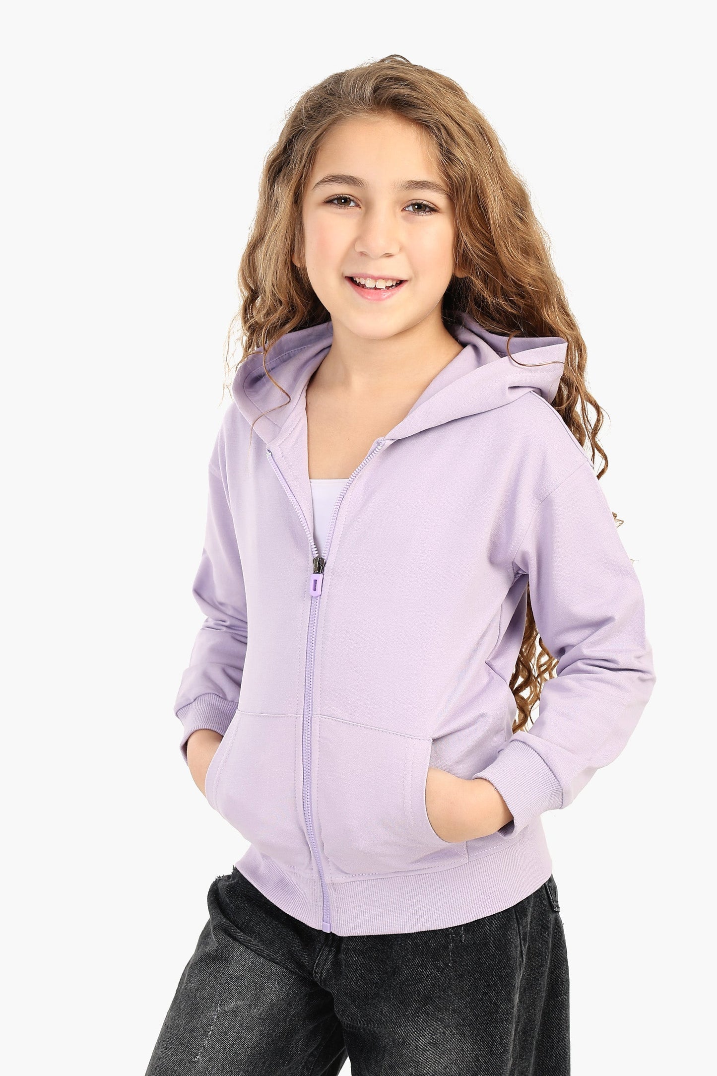Hooded Zip-Up Sweatshirt for Girls