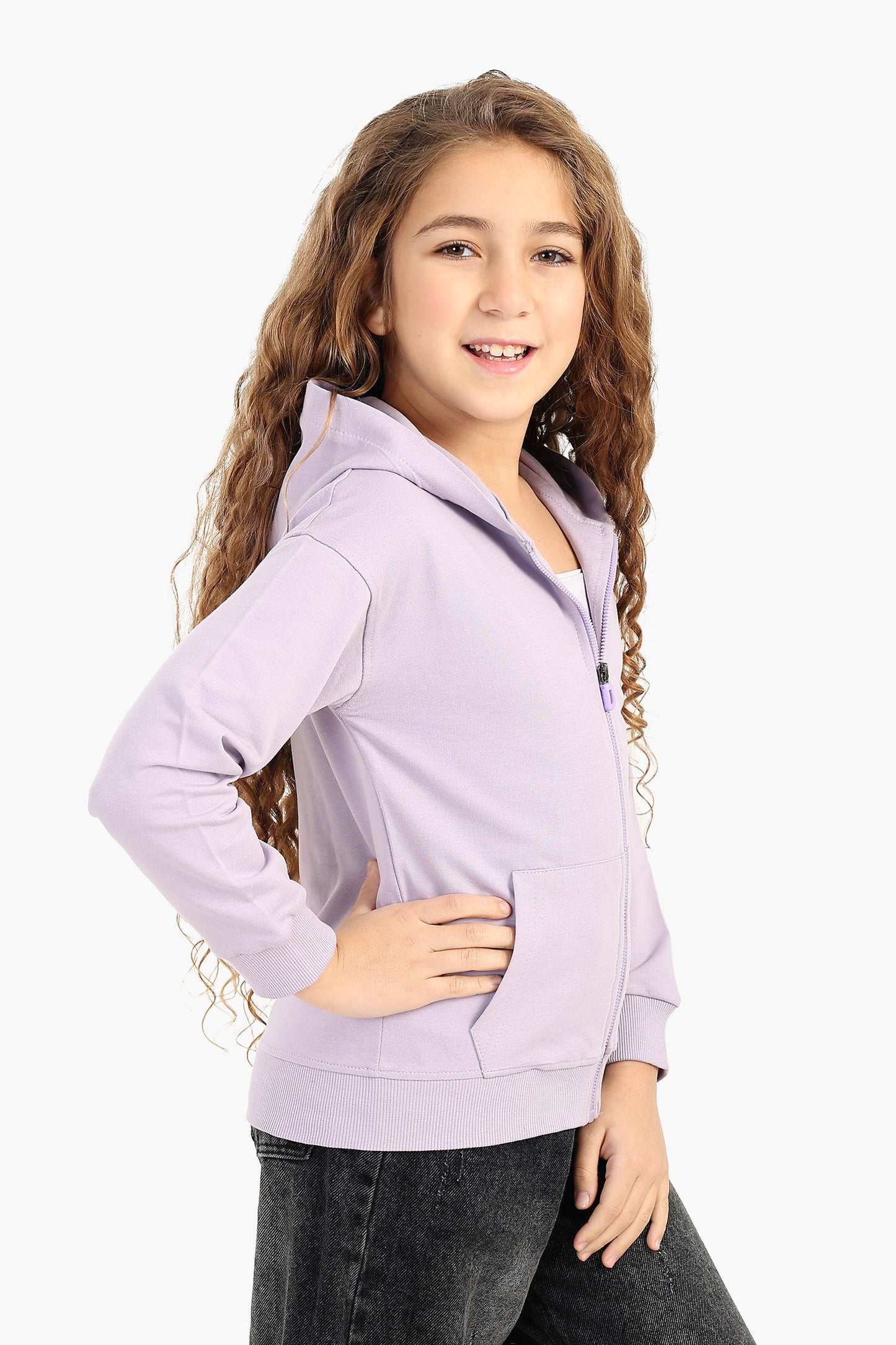 Hooded Zip-Up Sweatshirt for Girls