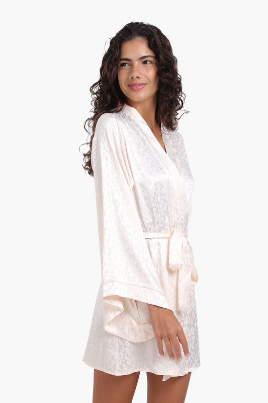 Elegant Self-Jacquard Robe