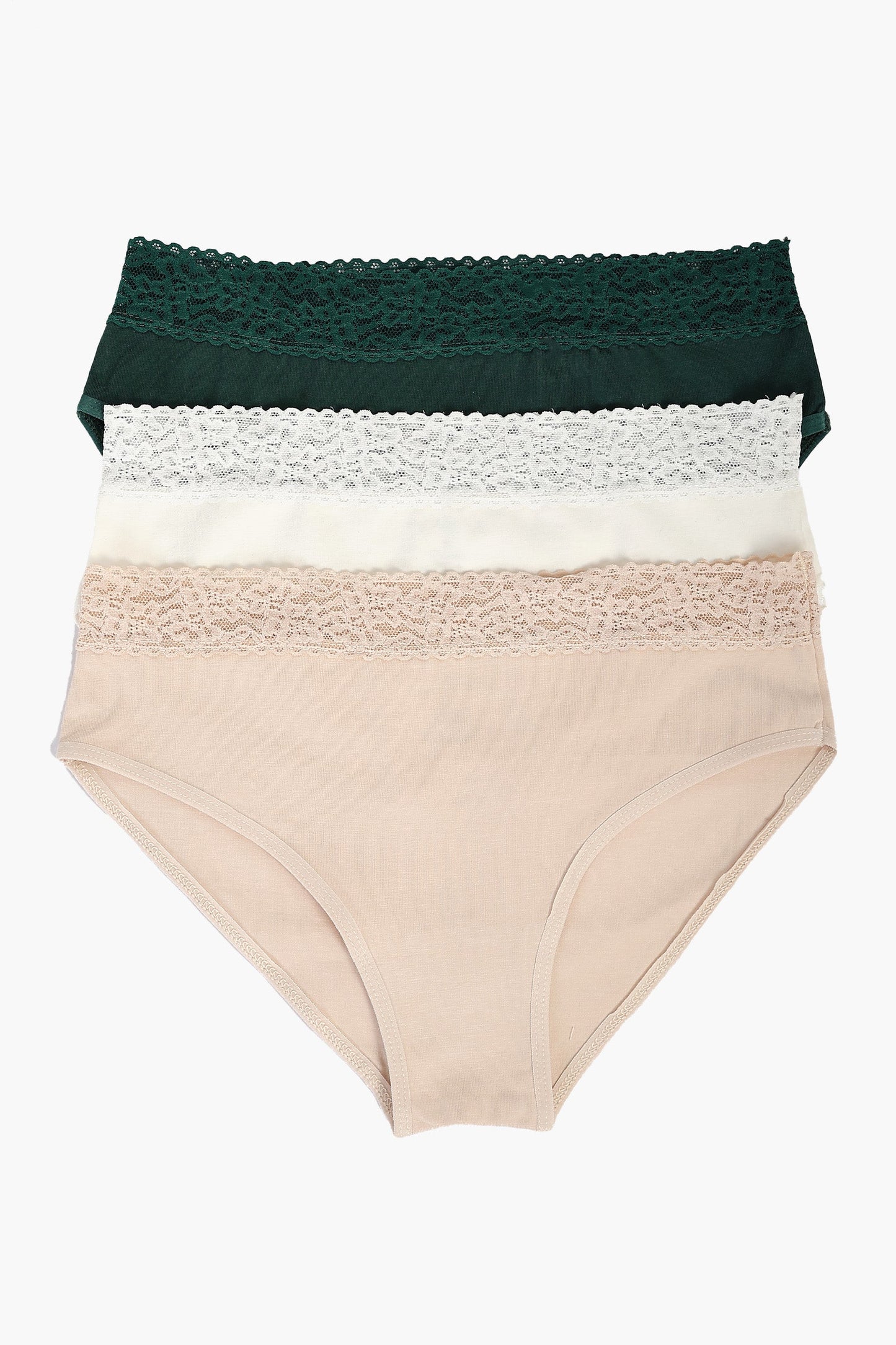 مجموعة من 3 سراويل داخلية من الفيسكوز