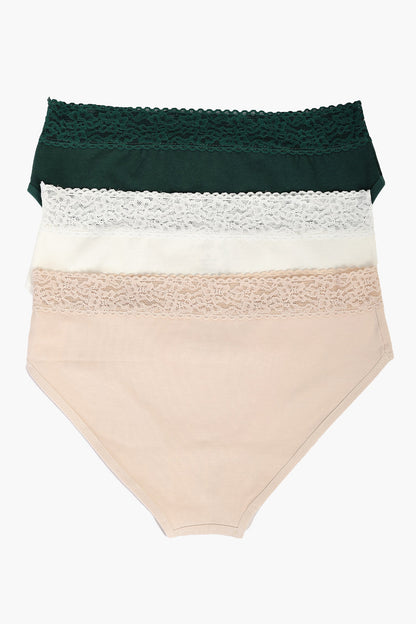 مجموعة من 3 سراويل داخلية من الفيسكوز