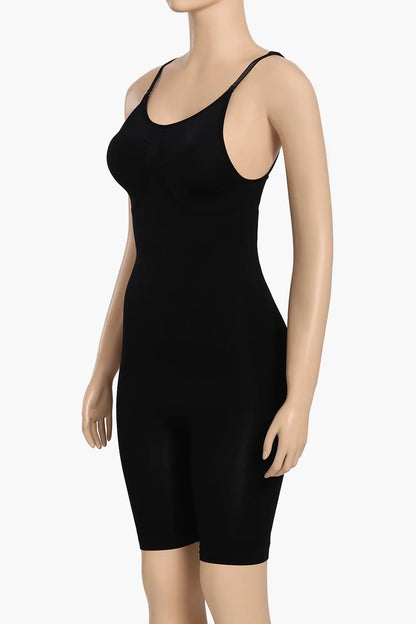 مشد للجسم بدون درزات حتى منتصف الفخذ