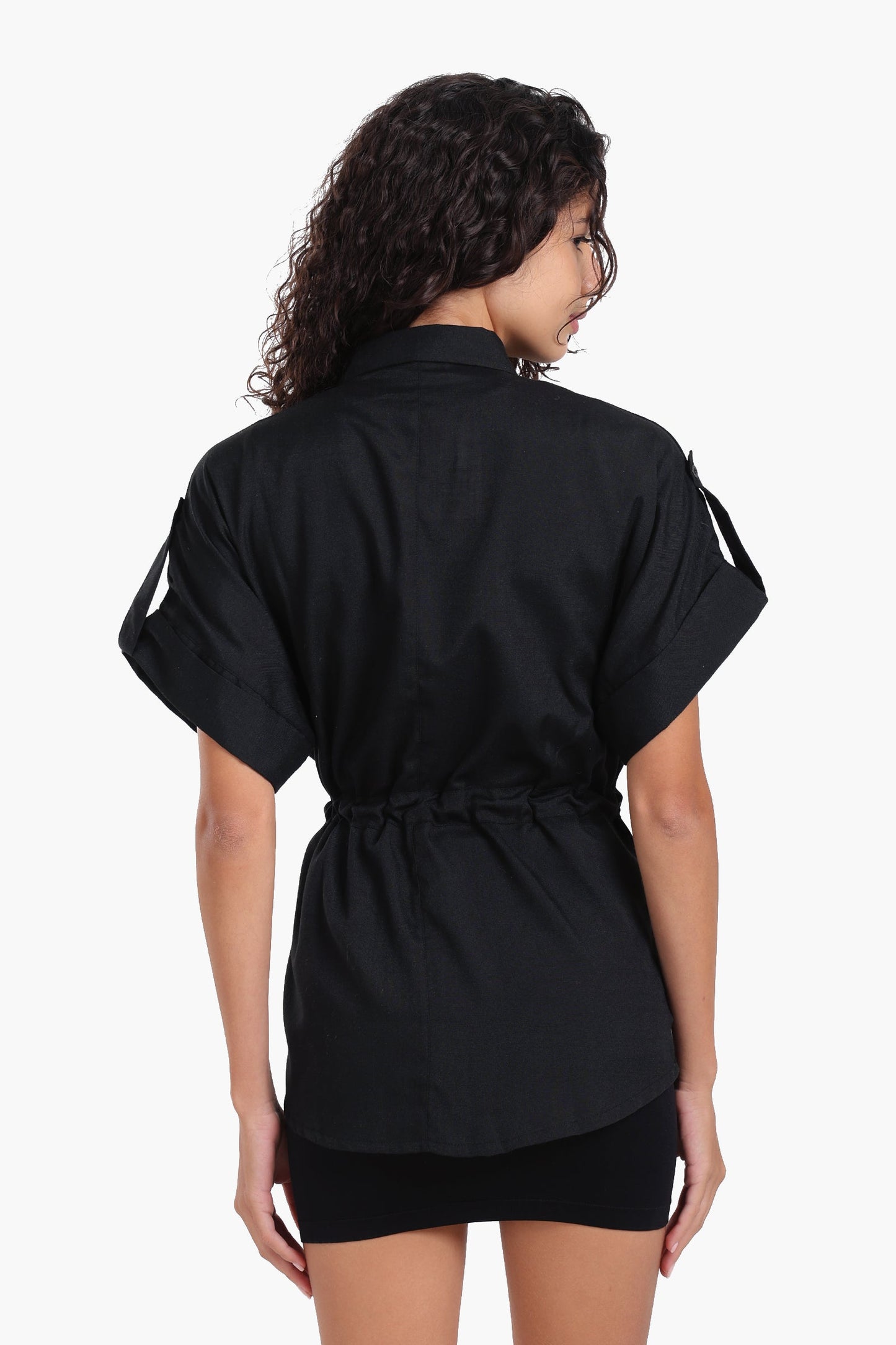 Lounge Shirt with Drawstring Waist