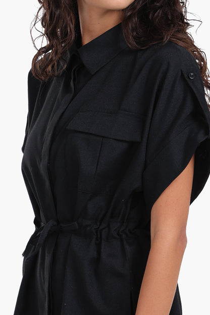 Lounge Shirt with Drawstring Waist