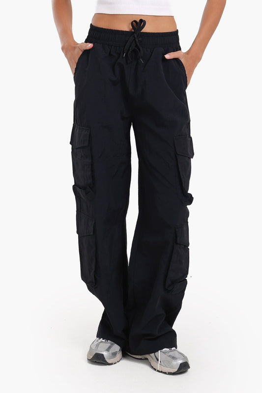 High-Waisted Cargo Pants