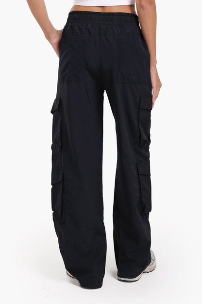 بنطلون كارغو عالي الخصر