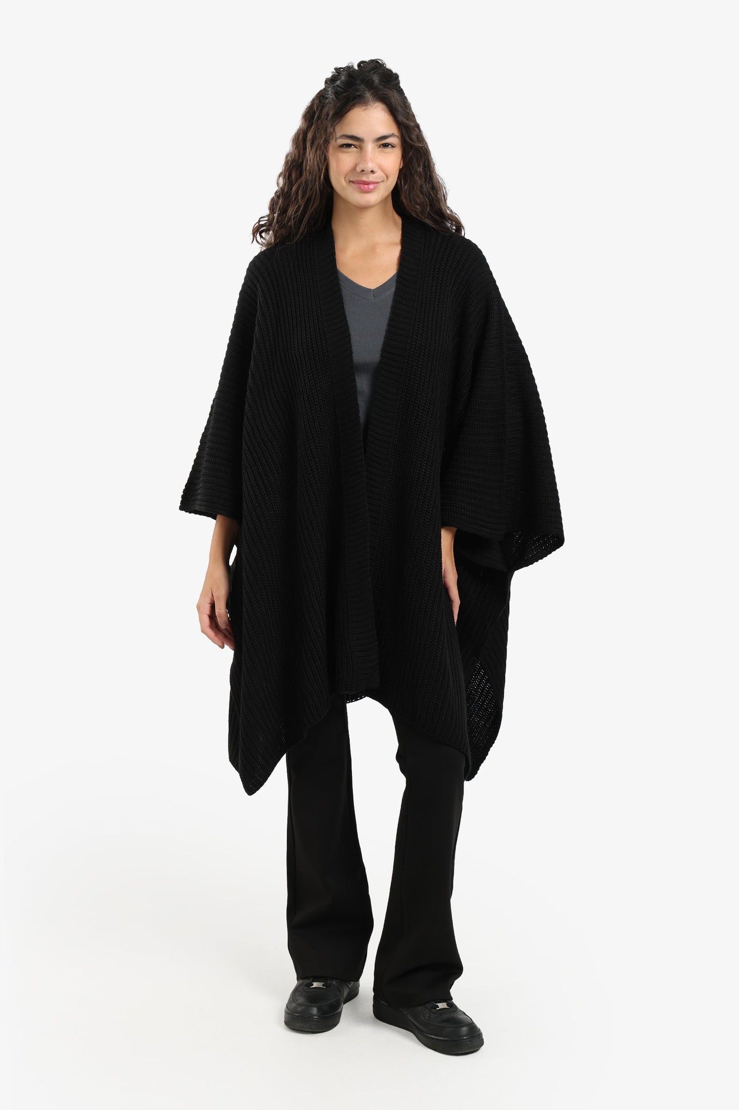 Knitted Loose Fit Poncho