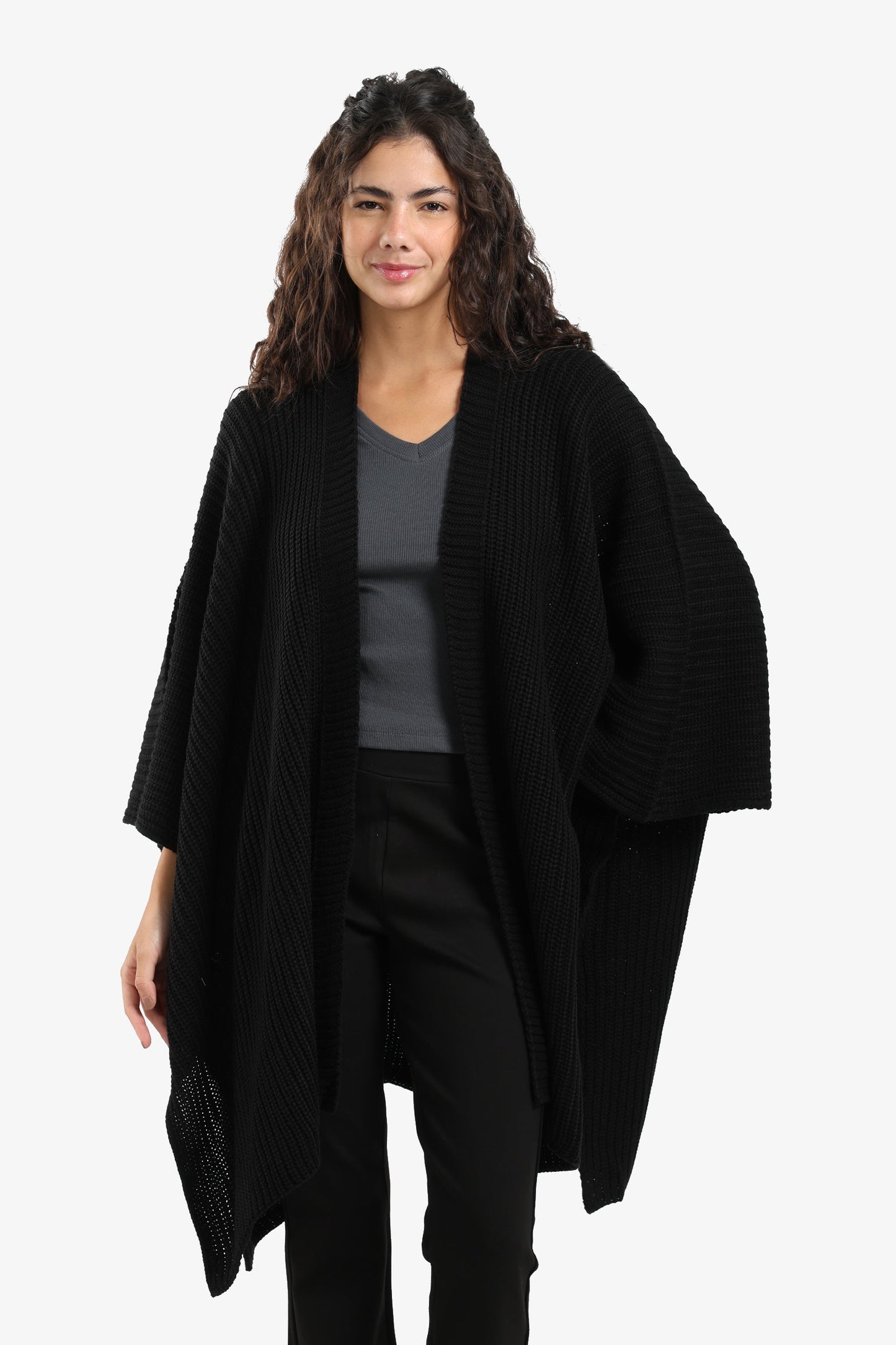 Knitted Loose Fit Poncho