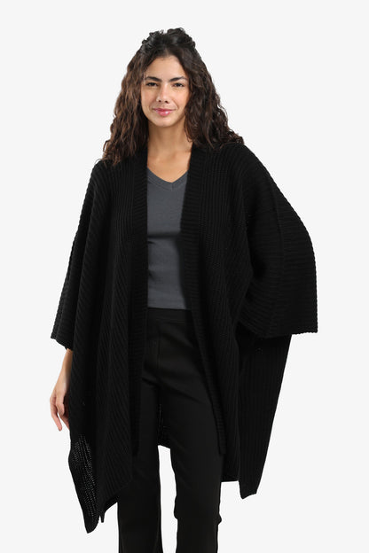 Knitted Loose Fit Poncho