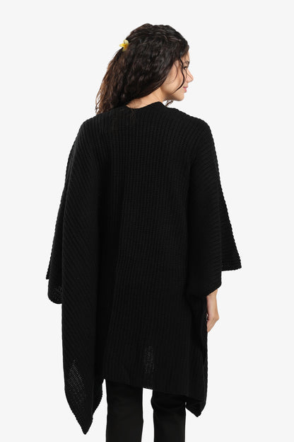 Knitted Loose Fit Poncho