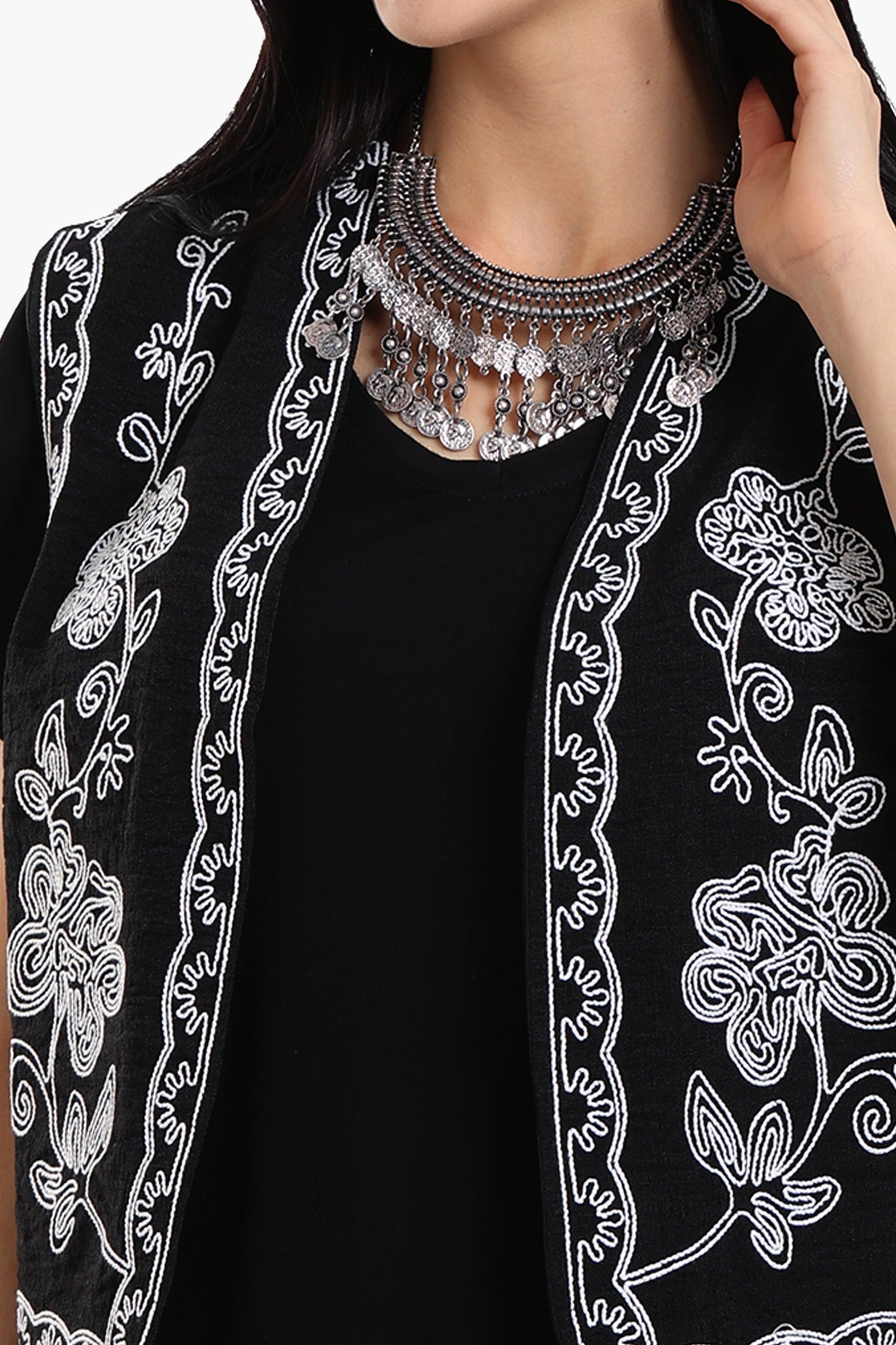 Printed Cropped Vest