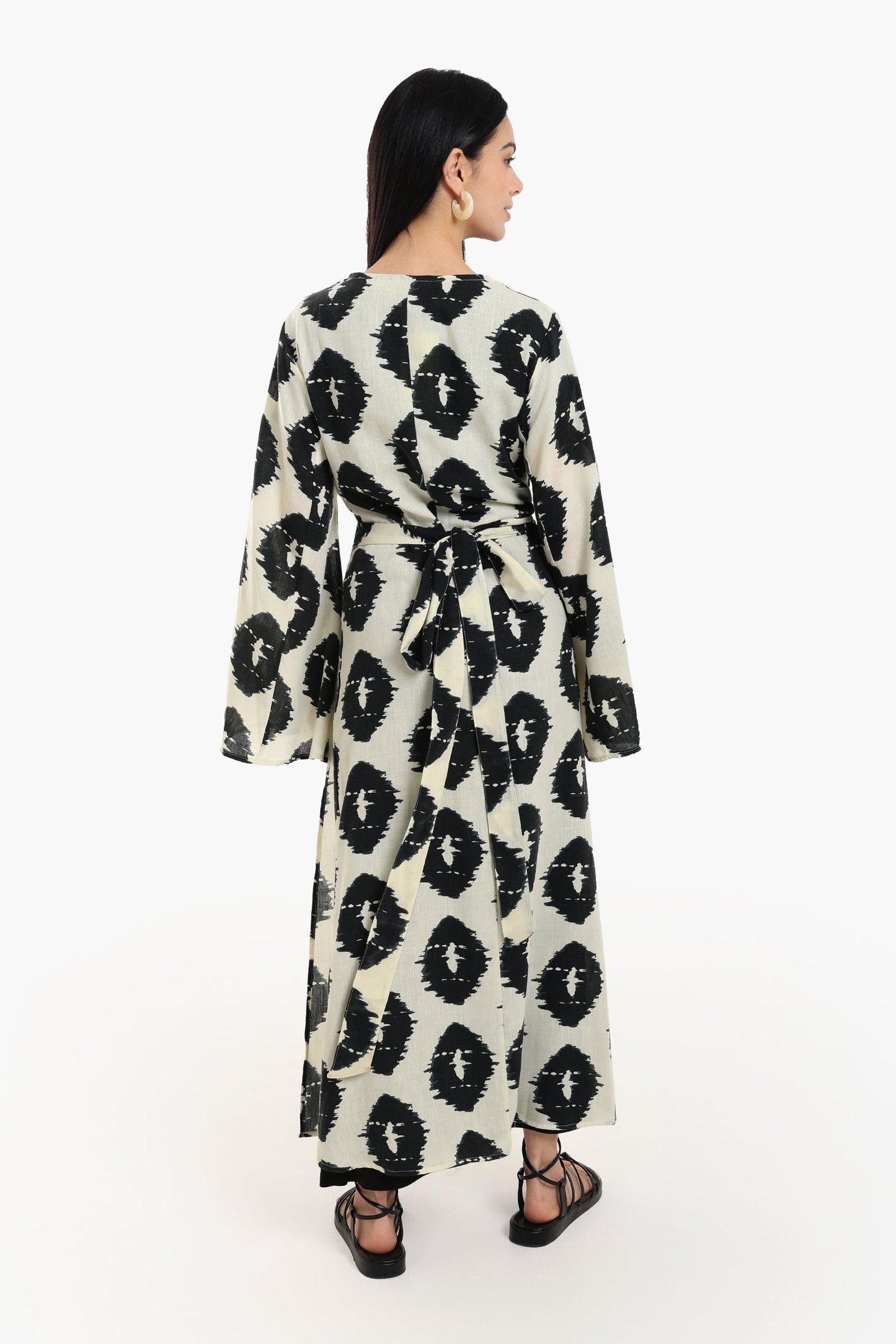 Wrap Up Printed Maxi Dress